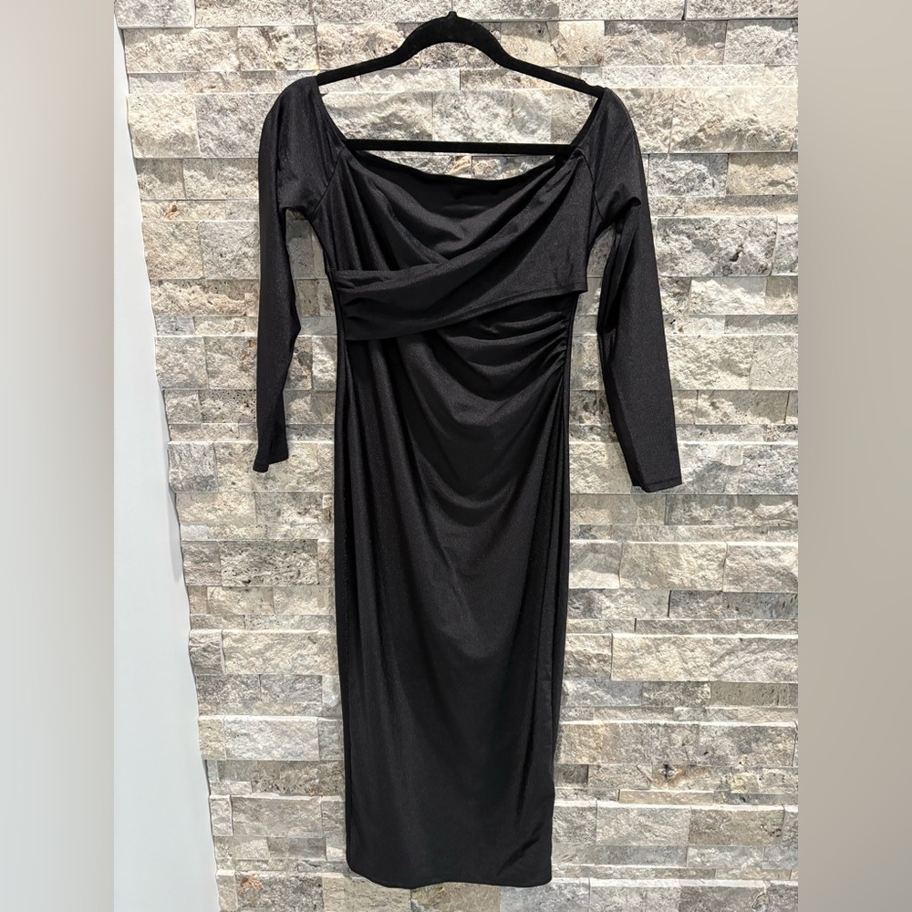 SHEIN Black Long‎ Sleeve Dress size L check measurements
